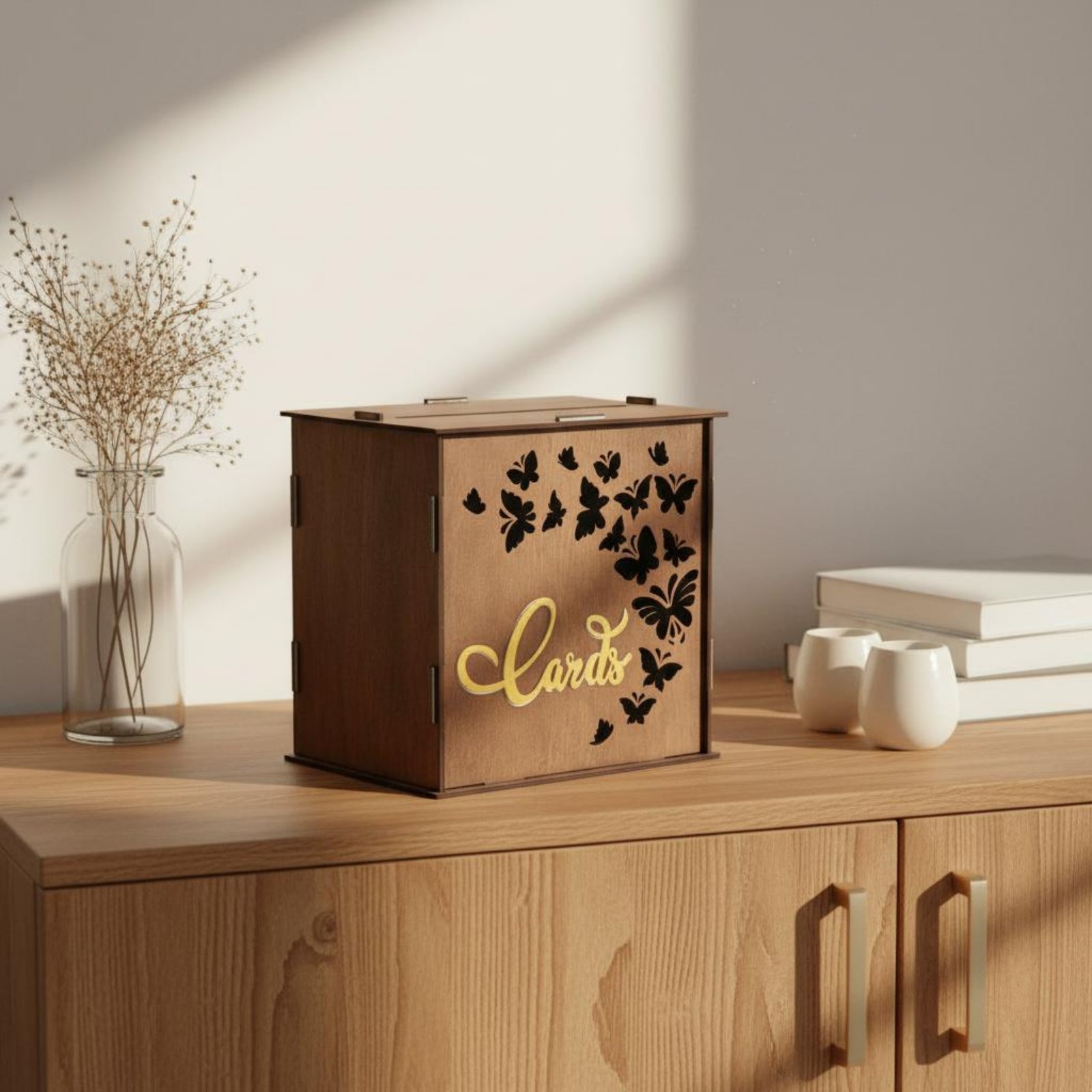 Wedding Card Box - กล่องใส่การ์ดงานแต่งงาน กล่องไม้ใส่การ์ด ของตกแต่งงานปาร์ตี้