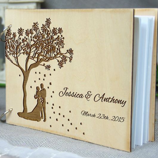 Personalized Guest Book - หนังสือป้ายใสอะคริลิคป้ายแต่งงานส่วนบุคคลจัดงานแต่งงานแสดง, โมเดิร์นงานแต่งงาน Decor สมุดเยี่ยม