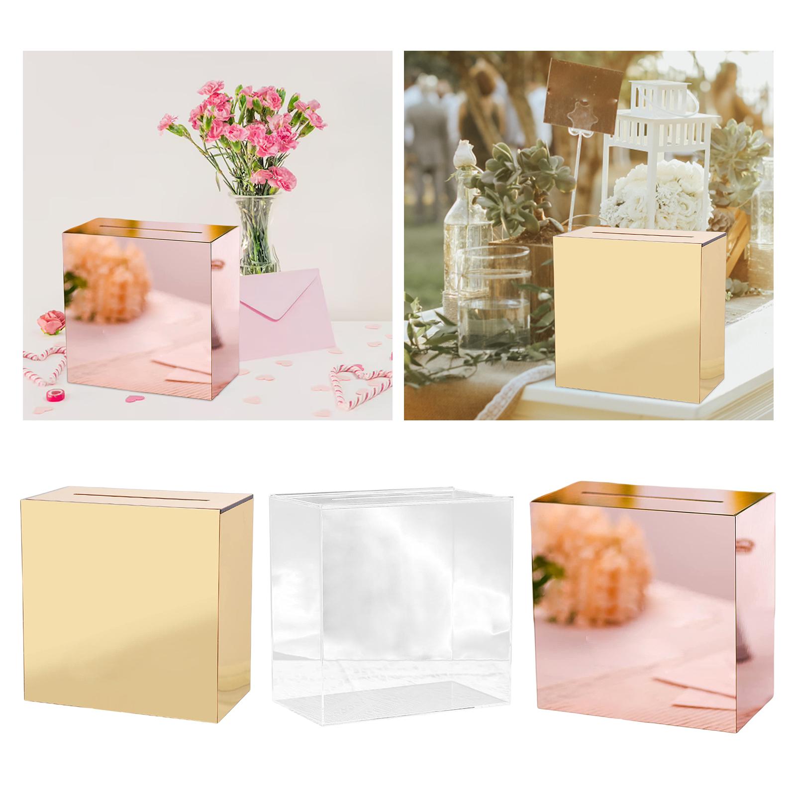 Wedding Card Box - กล่องใส่การ์ดแต่งงานอะคริลิค กล่องตกแต่งสำหรับงานวันเกิด งานเลี้ยงฉลองทารก