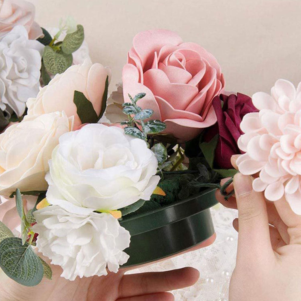 Wedding Decoration Supply - 2 ชิ้น ฐานดอกไม้ทรงกลมสำหรับจัดดอกไม้ ดูดซับน้ำได้ สำหรับตกแต่งดอกไม้ งานแต่งงาน