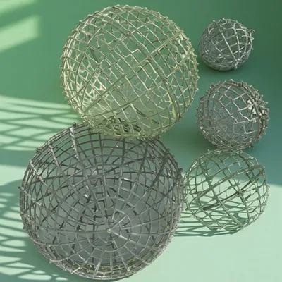 Wedding Decoration Supply - โครงเหล็กสำหรับจัดดอกไม้ทรงกลม 5 ชิ้น พร้อมฐานรองรับพลาสติกแข็งแรง สำหรับงานแต่งงาน งานปาร์ตี้