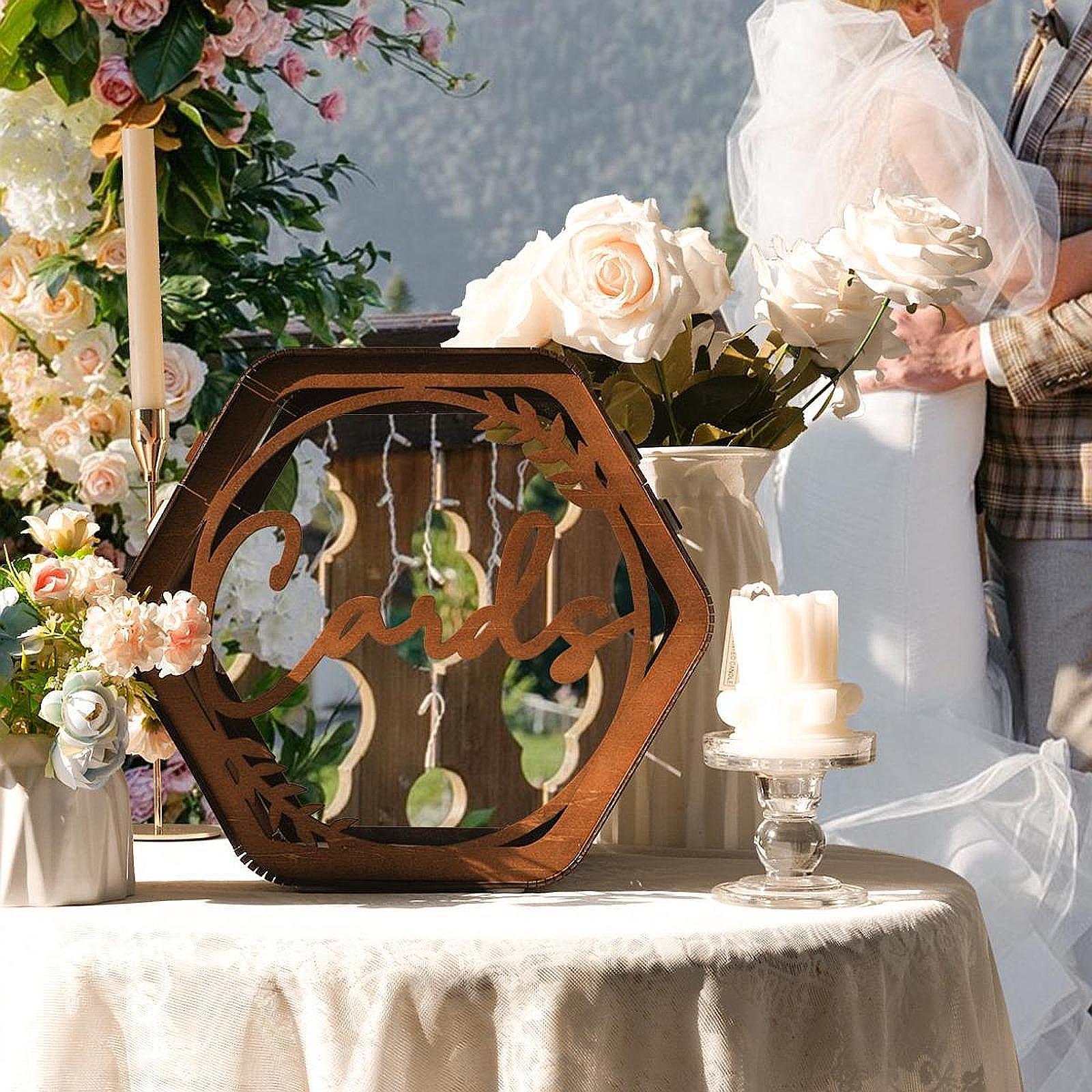 กล่องใส่การ์ดแต่งงานแบบมีช่อง  - Wedding Card Box บทวิจารณ์และราคา