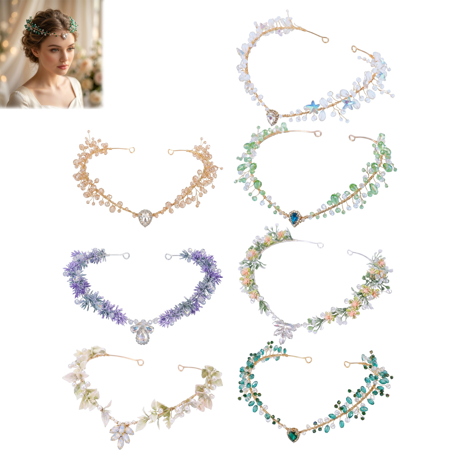 ที่คาดผมเจ้าสาว ประดับคริสตัลร - Wedding Party Supply บทวิจารณ์และราคา