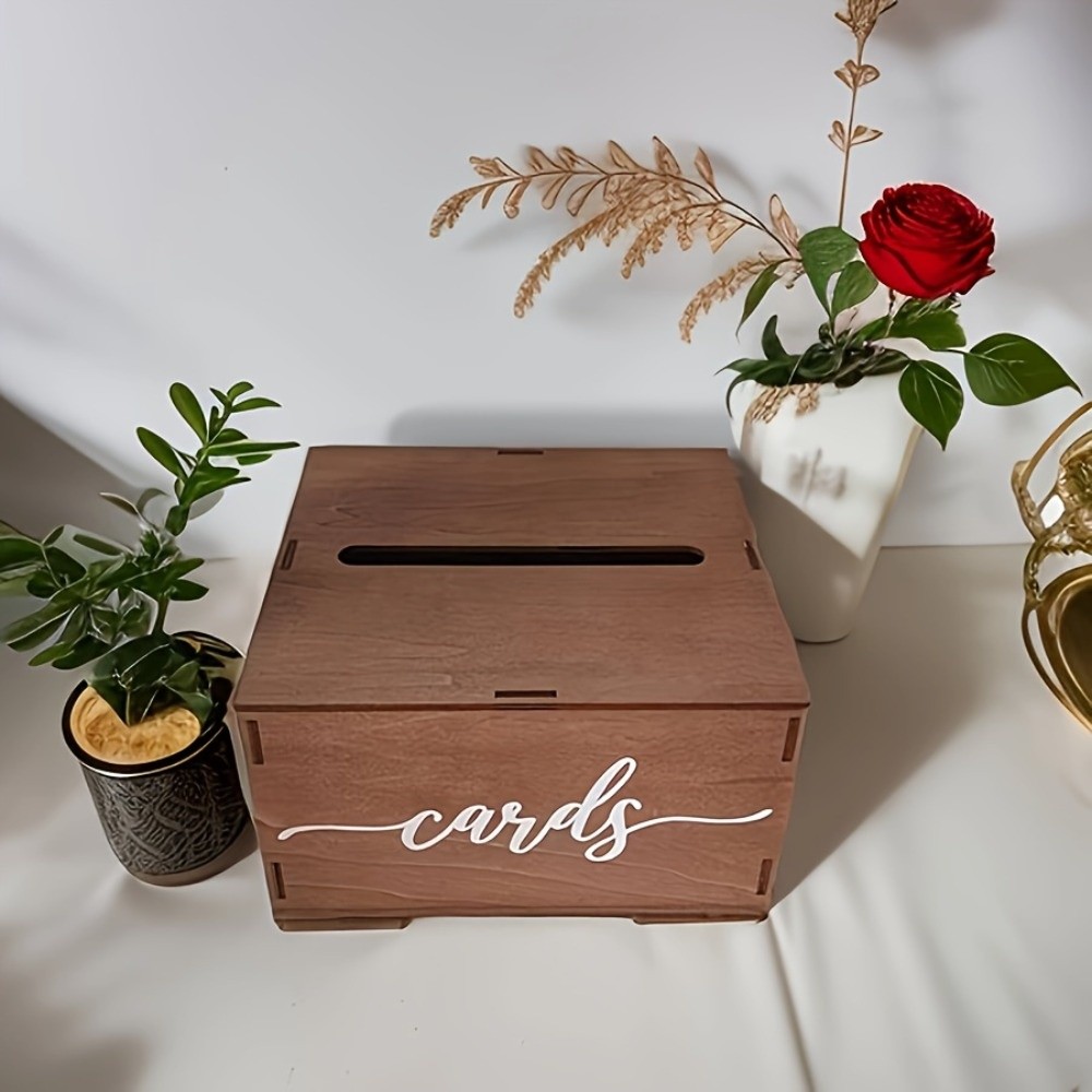 กล่องใส่การ์ดแต่งงานไม้แบบใหม่ - Wedding Card Box บทวิจารณ์และราคา