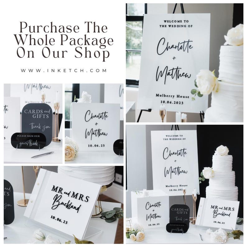 กล่องการ์ดสีขาวสำหรับงานแต่งงา - Personalized Guest Book บทวิจารณ์และราคา