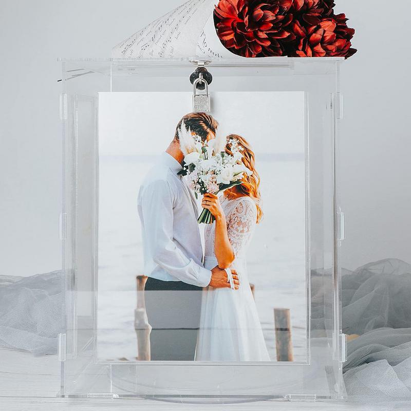 อะคริลิคงานแต่งงานกล่องล็อคสํา - Wedding Card Box บทวิจารณ์และราคา
