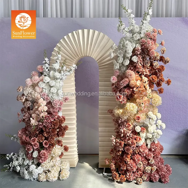 ซุ้มดอกไม้ผ้าไหมโครงโลหะแบบแขว - Wedding Arch Flower บทวิจารณ์และราคา