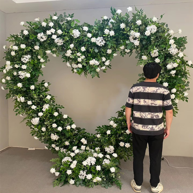 200 ซม.ขายส่งดอกไม้ผ้าไหมประดิ - Wedding Arch Flower บทวิจารณ์และราคา