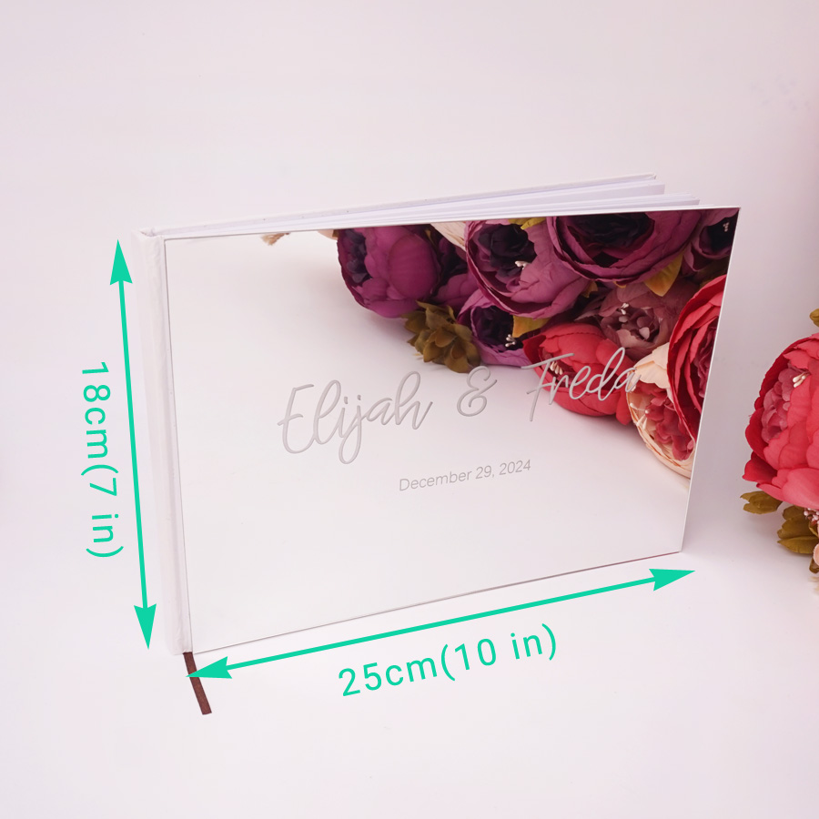สมุดแขกส่วนบุคคลขนาด25*18ซม. ส - Personalized Guest Book บทวิจารณ์และราคา