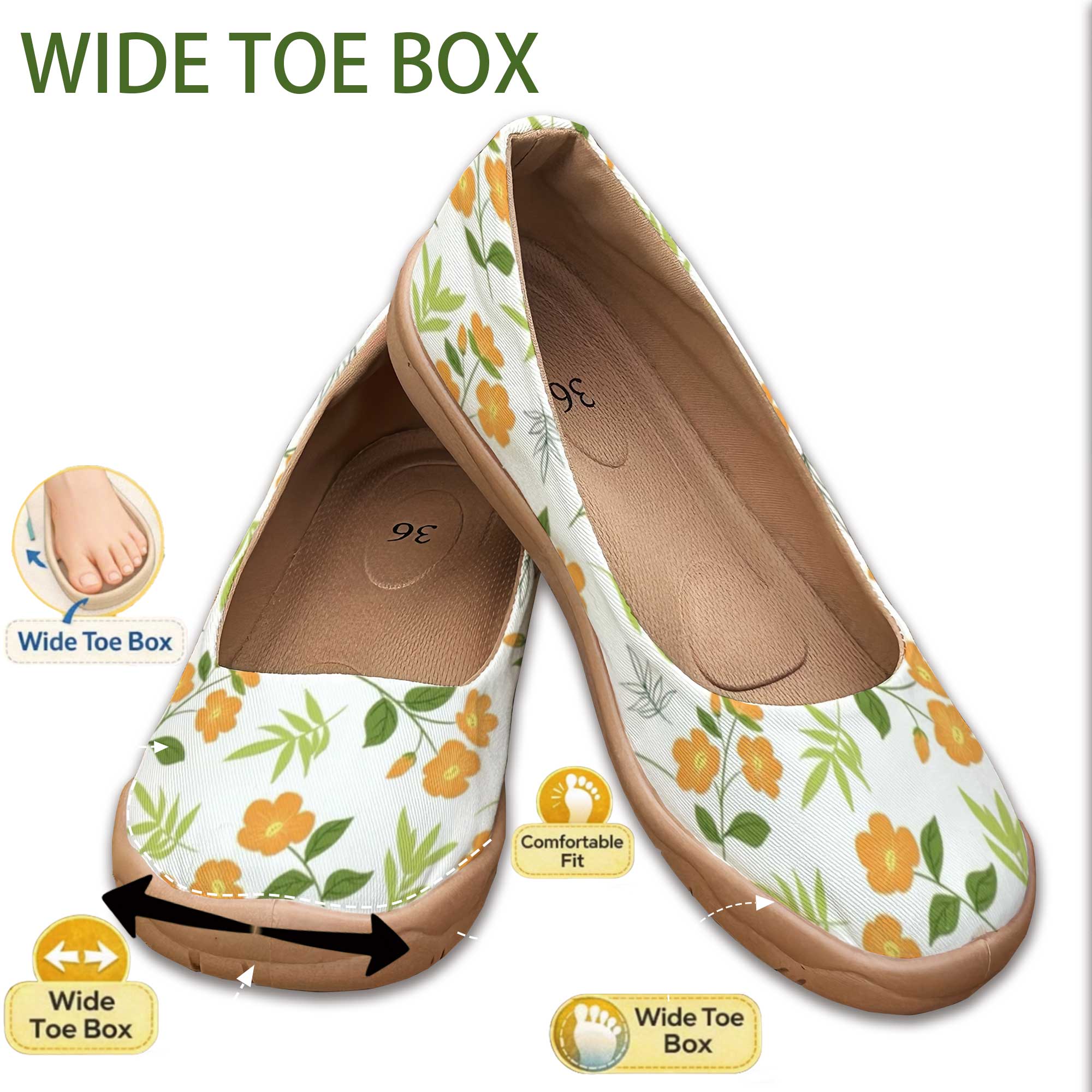ข่าวดีสำหรับคนเท้ากว้าง! รองเท - Good Floral & Wedding Decor Supply บทวิจารณ์และราคา
