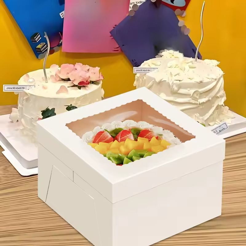 กล่องเค้กสีขาวแบบใช้แล้วทิ้งพร - Wedding Decoration Supply บทวิจารณ์และราคา