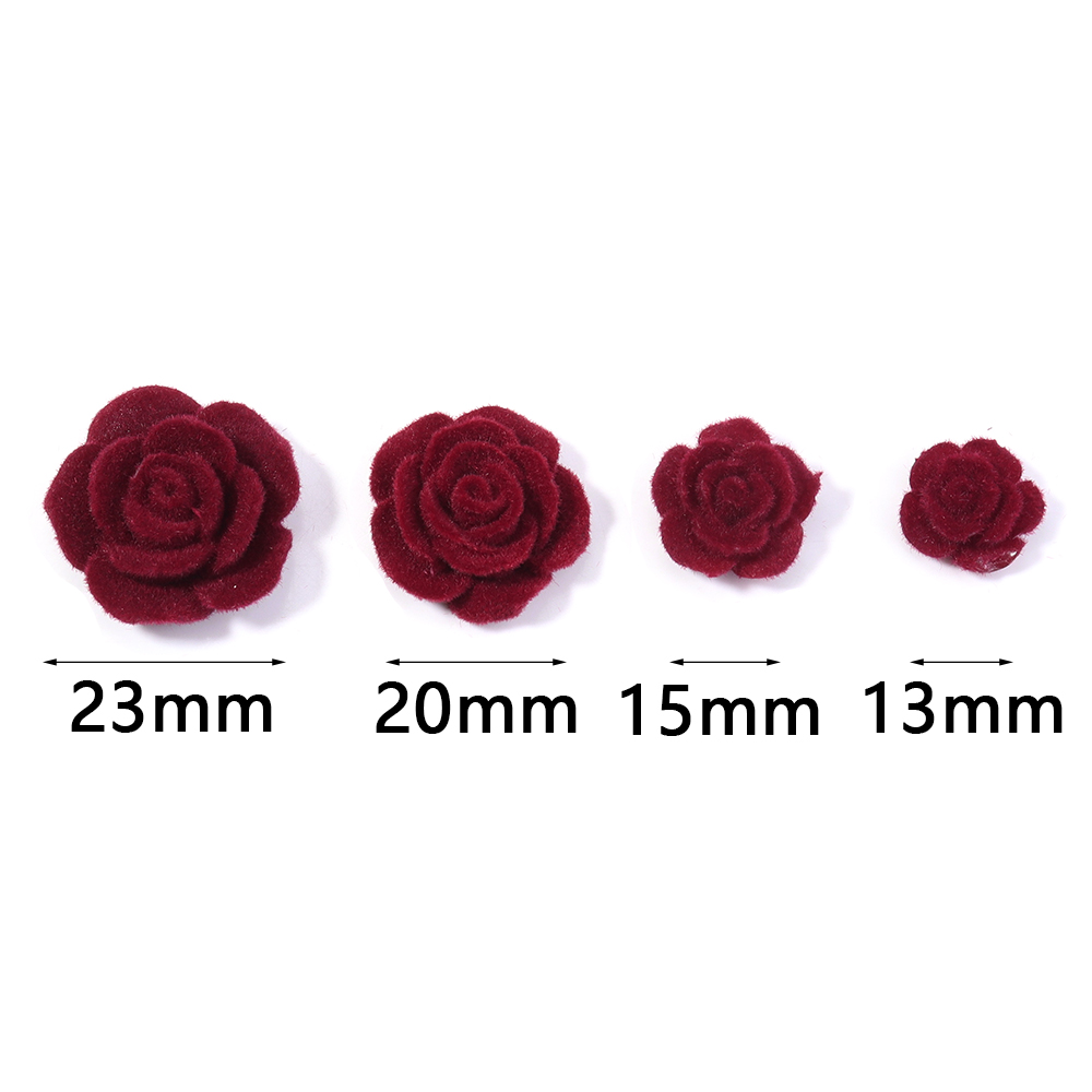 ดอกกุหลาบเรซิ่นสีแดงไวน์ 20 ชิ - Wedding Decoration Supply บทวิจารณ์และราคา