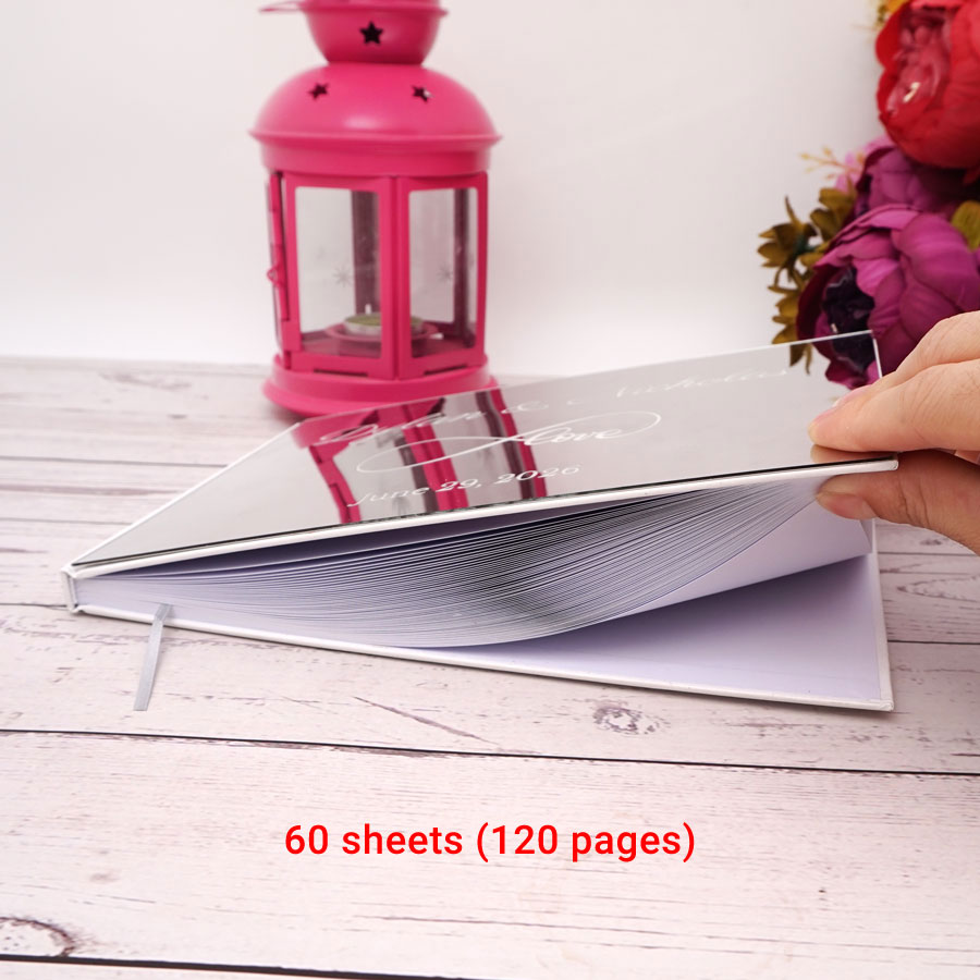สมุดรายชื่อบุคคลในกระจกอะคริลิ - Personalized Guest Book บทวิจารณ์และราคา