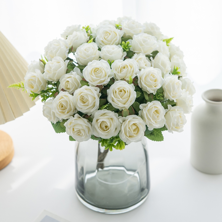 ประดิษฐ์ดอกไม้ผ้าไหมกุหลาบ DIY - Wedding Arch Flower บทวิจารณ์และราคา