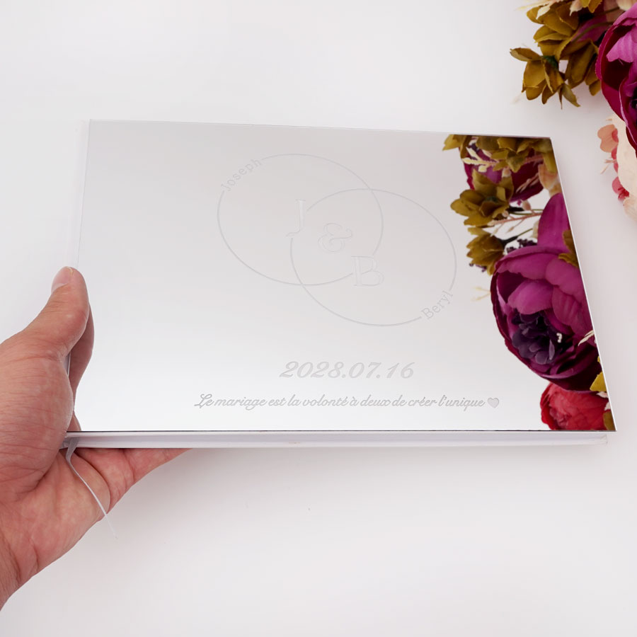 งานแต่งงานส่วนบุคคลกระจกอะคริล - Personalized Guest Book บทวิจารณ์และราคา