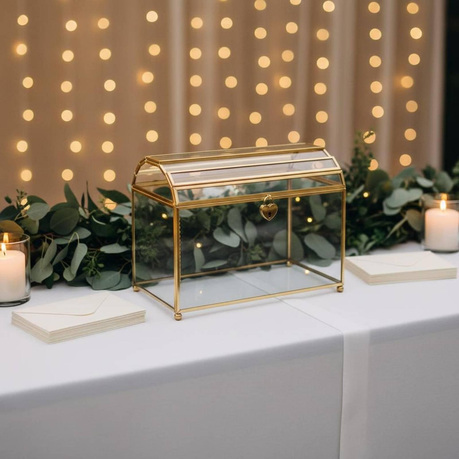 กล่องใส่การ์ดแต่งงานแบบกระจกหร - Wedding Card Box บทวิจารณ์และราคา