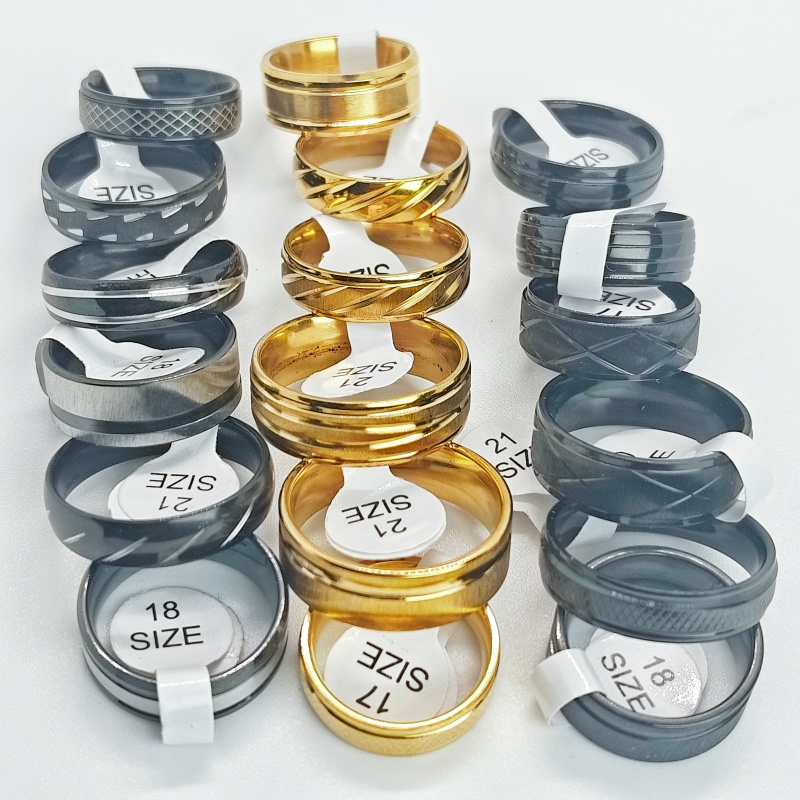 ขายส่งแหวนสแตนเลสแบบ unisex 18 - Wedding Supply Resale บทวิจารณ์และราคา