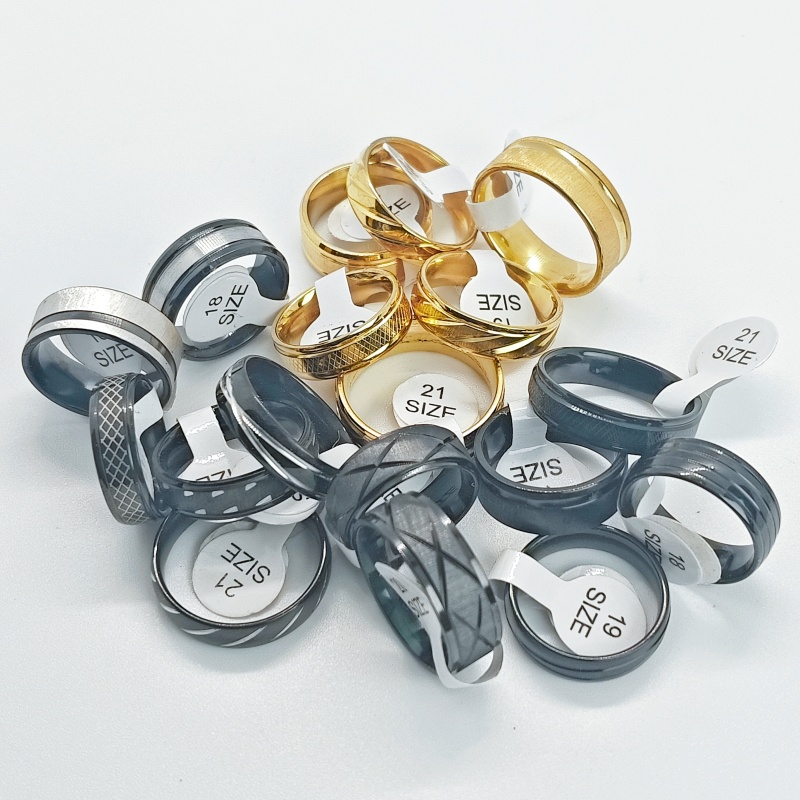 ขายส่งแหวนสแตนเลสแบบ unisex 18 - Wedding Supply Resale บทวิจารณ์และราคา