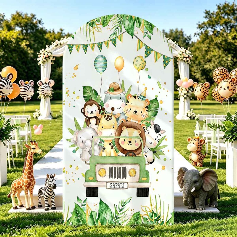 ฉากหลังงานปาร์ตี้ธีมซาฟารีในป่ - Photo Booth Prop บทวิจารณ์และราคา