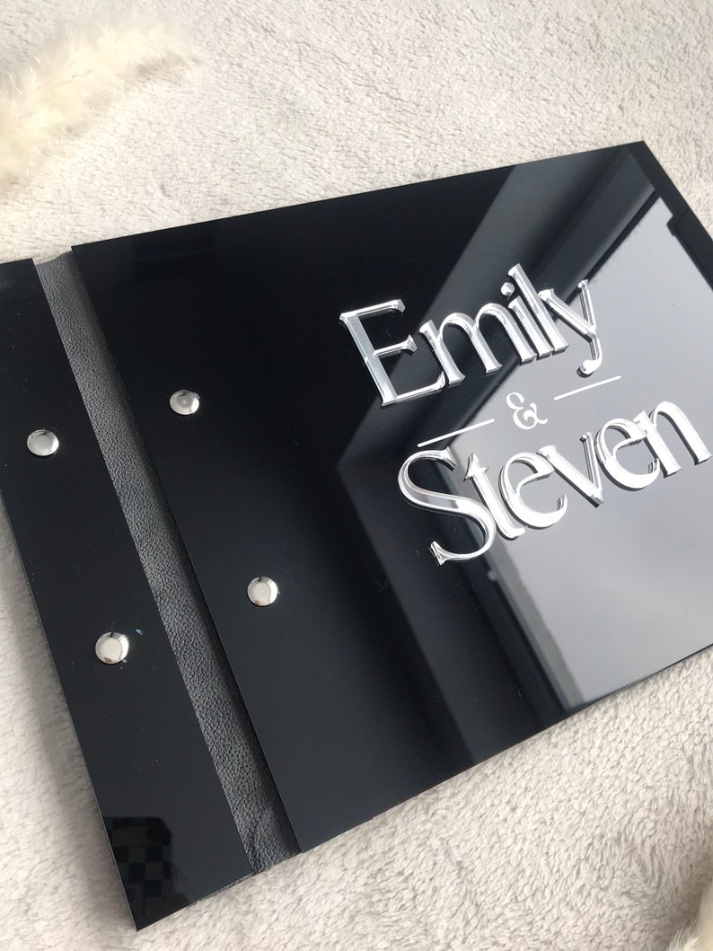 สมุดเยี่ยมชมงานแต่งงานอะคริลิค - Personalized Guest Book บทวิจารณ์และราคา