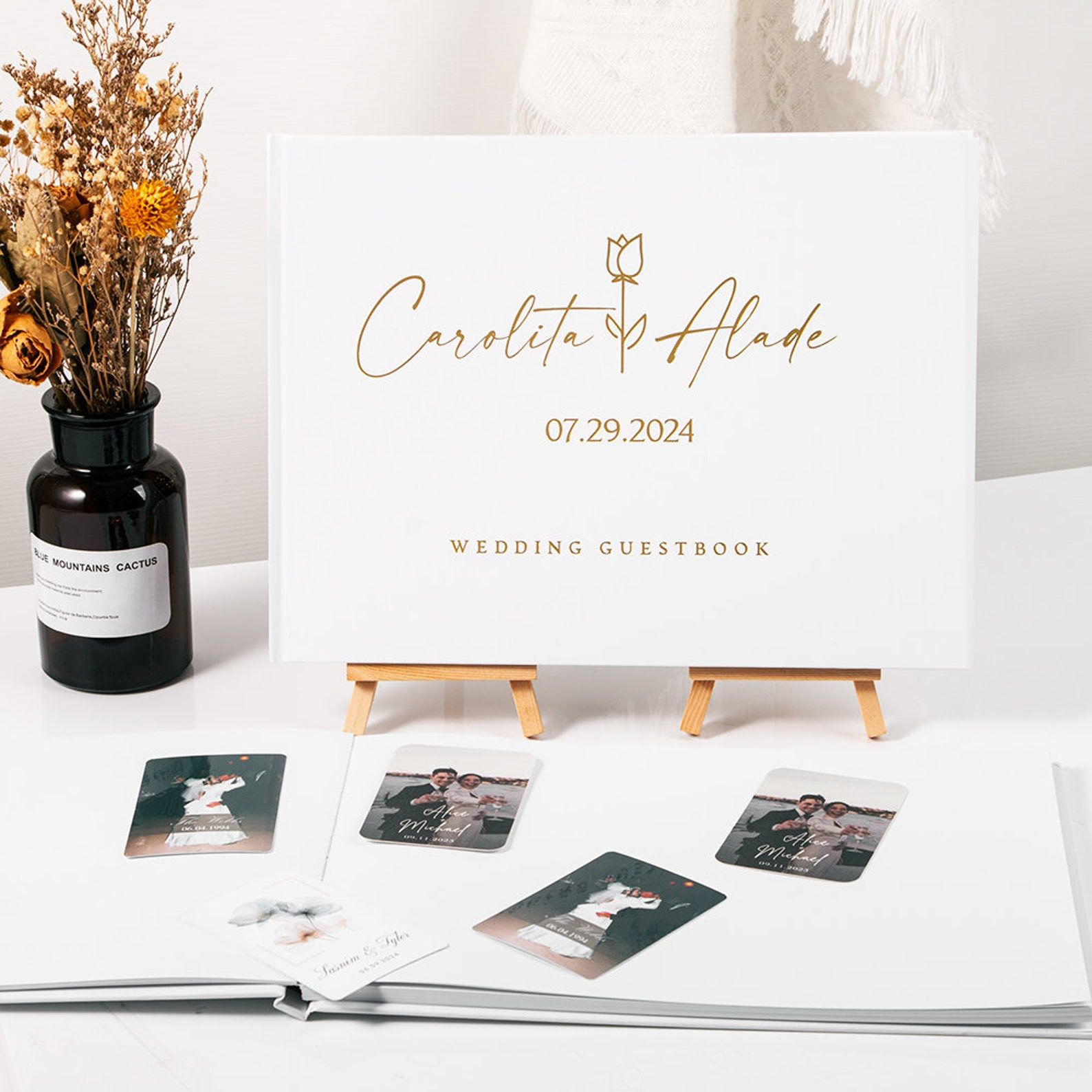 Custom สมุดเยี่ยมงานแต่งงานส่ว - Personalized Guest Book บทวิจารณ์และราคา