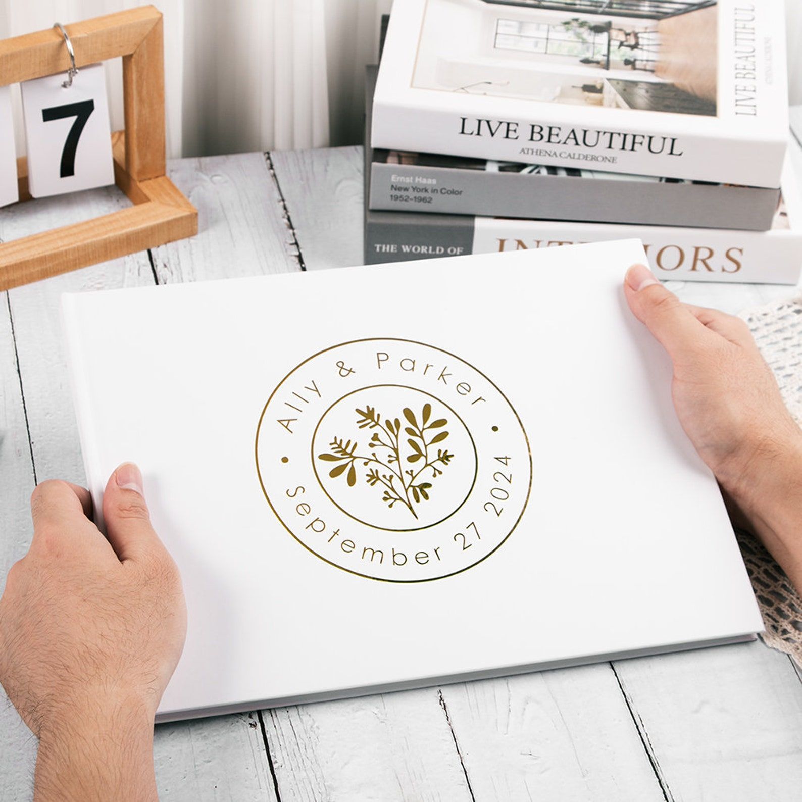 Custom สมุดเยี่ยมงานแต่งงานส่ว - Personalized Guest Book บทวิจารณ์และราคา